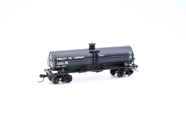 Atlas N Gauge 43362 Fidelity Oil Company Black 11000 Gal Tank Car No.991 - Boxed