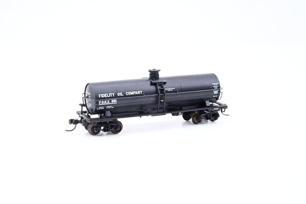 Atlas N Gauge 43362 Fidelity Oil Company Black 11000 Gal Tank Car No.991 - Boxed