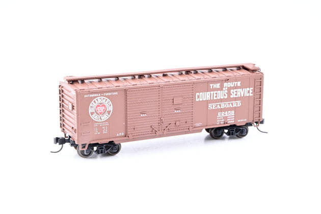 Atlas N Gauge 38824 Seaboard Air Line 40ft Double Door Box Car No.22458 - Boxed