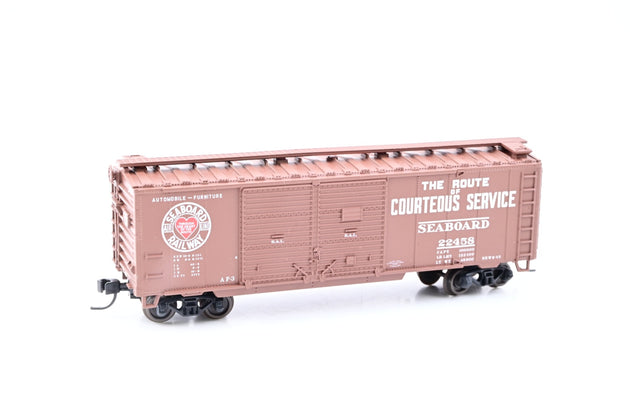Atlas N Gauge 38824 Seaboard Air Line 40ft Double Door Box Car No.22458 - Boxed