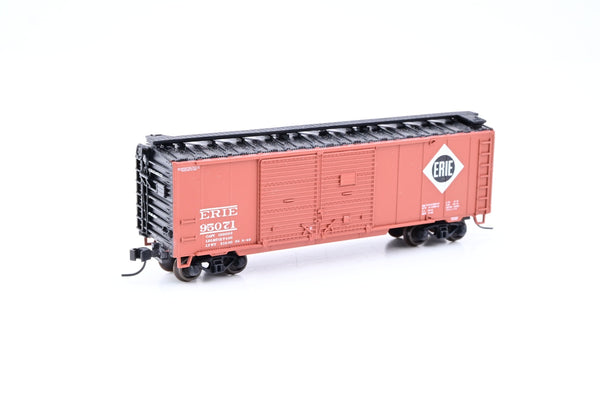 Atlas N Gauge 38820 Erie Brown 40ft Double Door Box Car No.95071 - Boxed