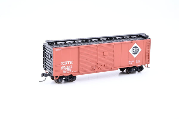 Atlas N Gauge 38820 Erie Brown 40ft Double Door Box Car No.95071 - Boxed