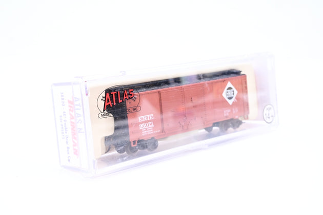 Atlas N Gauge 38820 Erie Brown 40ft Double Door Box Car No.95071 - Boxed