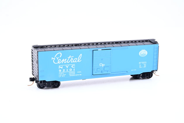 Micro-Trains N Gauge 31310 New York Central Blue 50ft Standard Single Door Box Car No.92101 - Boxed