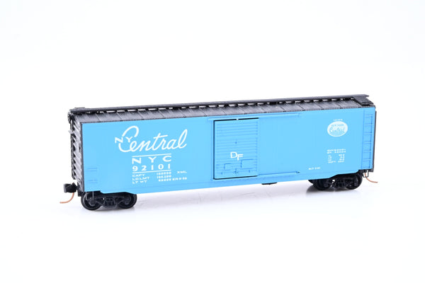 Micro-Trains N Gauge 31310 New York Central Blue 50ft Standard Single Door Box Car No.92101 - Boxed