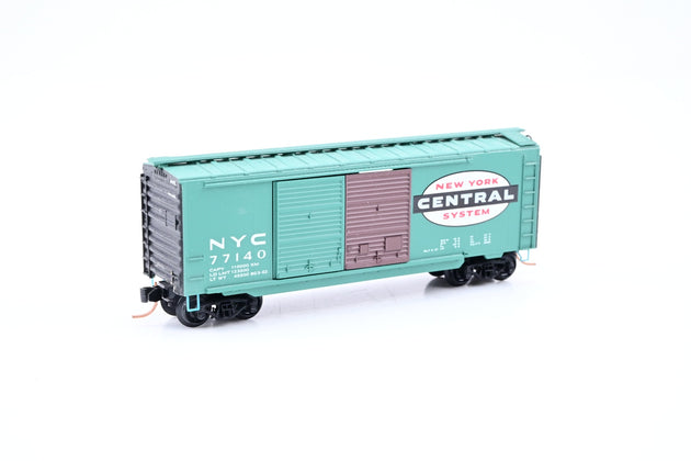 Micro-Trains N Gauge 31310 New York Central Blue 50ft Standard Single Door Box Car No.92101 - Boxed
