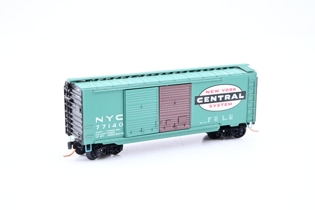 Micro-Trains N Gauge 31310 New York Central Blue 50ft Standard Single Door Box Car No.92101 - Boxed
