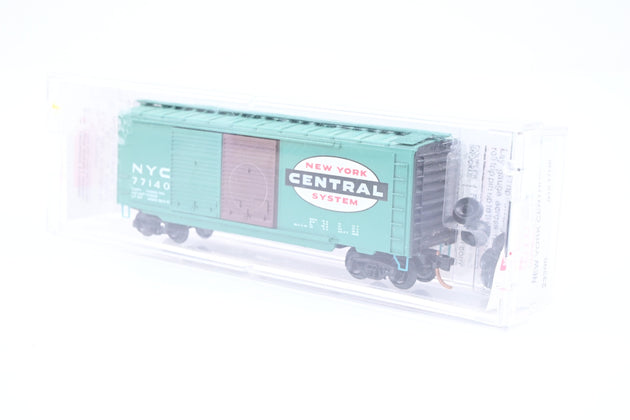 Micro-Trains N Gauge 31310 New York Central Blue 50ft Standard Single Door Box Car No.92101 - Boxed