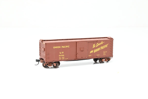 Atlas N Gauge 45823 Union Pacific Brown USRA Steel Rebuilt Box Car No.181586 - Boxed