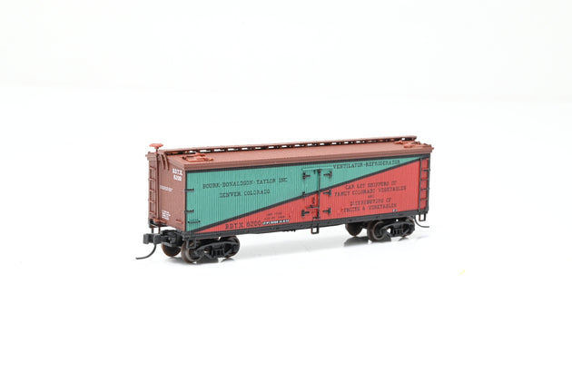 Atlas N Gauge 41510 Bourk-Donaldson Red & Green 40ft Wood Reefer Car No.6200 - Boxed