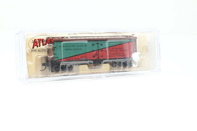 Atlas N Gauge 41510 Bourk-Donaldson Red & Green 40ft Wood Reefer Car No.6200 - Boxed