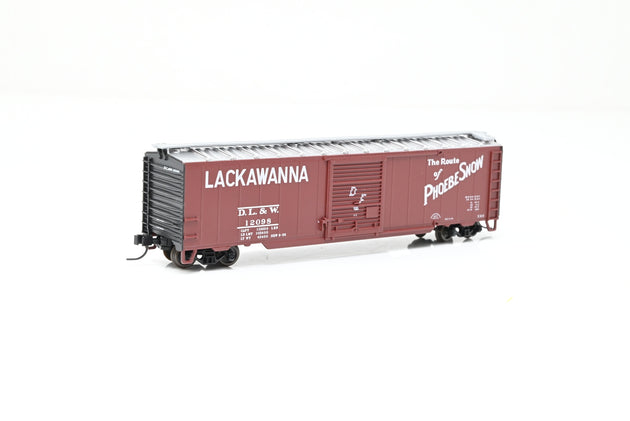 Atlas N Gauge 38904 DL&W 'Lackawana' Brown 50ft Single Door Box Car No.12098 - Boxed