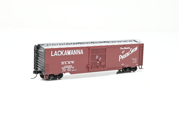 Atlas N Gauge 38904 DL&W 'Lackawana' Brown 50ft Single Door Box Car No.12098 - Boxed