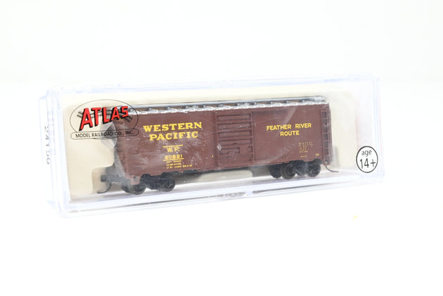 Atlas N Gauge 34616 Western Pacific 'Feather River Route' Brown 40ft PS-1 Box Car No.20821 - Boxed