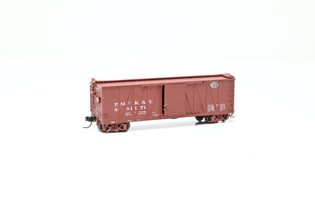 Atlas N Gauge 41942 New York Central P.McK&Y Brown USRA Single-Sheathed Box Car No.81171 - Boxed