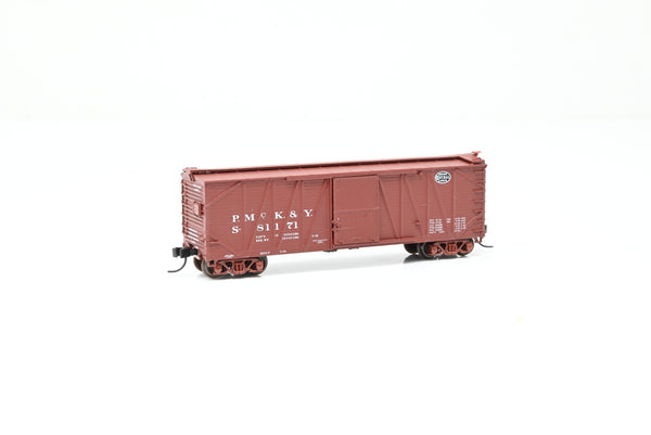 Atlas N Gauge 41942 New York Central P.McK&Y Brown USRA Single-Sheathed Box Car No.81171 - Boxed