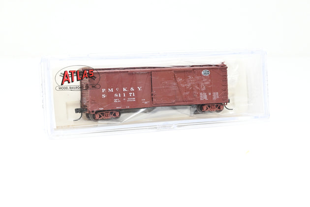 Atlas N Gauge 41942 New York Central P.McK&Y Brown USRA Single-Sheathed Box Car No.81171 - Boxed