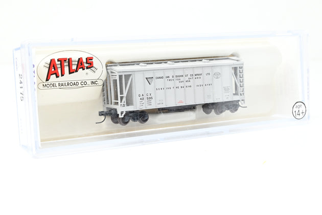 Atlas N Gauge 38786 Canadian Doughnut Company Grey 40ft Airslide Hopper Car No.42595 - Boxed