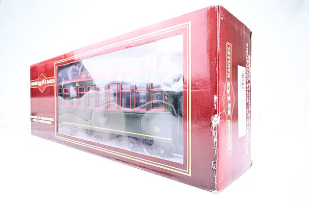 Bachmann Big Haulers G Gauge 89291 ET&WNC Green L Jackson Sharp Passenger Car No.19 - Boxed