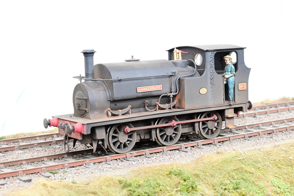 Ixion O Gauge Hudswell Clarke 0-6-0ST Standard Contractor's Tank No.5 'Hawkesbury' - Heavily Weathered, Boxed