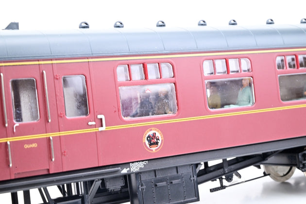 The Works Heljan O Gauge 4921 BR Maroon Mk1 BSK Brake Corridor Second Unnumbered - Boxed