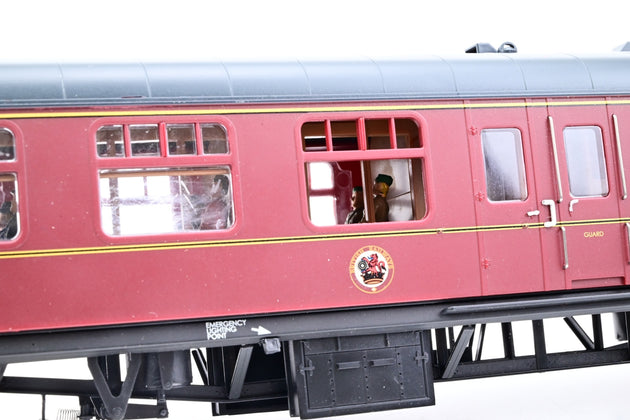 The Works Heljan O Gauge 4921 BR Maroon Mk1 BSK Brake Corridor Second Unnumbered - Boxed