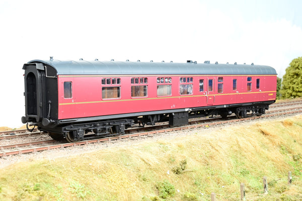 The Works Heljan O Gauge 4921 BR Maroon Mk1 BSK Brake Corridor Second No.M34003 - Boxed