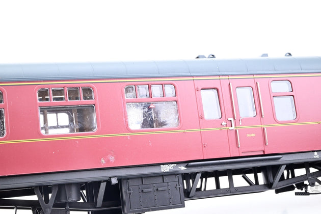 The Works Heljan O Gauge 4921 BR Maroon Mk1 BSK Brake Corridor Second No.M34003 - Boxed