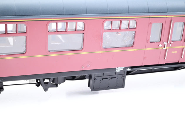 The Works Heljan O Gauge 4921 BR Maroon Mk1 BSK Brake Corridor Second No.M34003 - Boxed