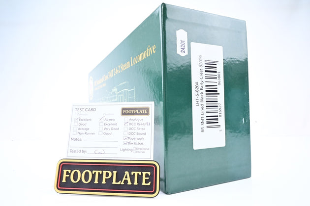 Lionheart Trains O Gauge LHT-S-8204 BR Black Early Emblem Standard Class 3MT No.82019 - Boxed