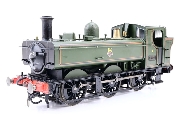 Lionheart Trains O Gauge BR Green Early Emblem 0-6-0PT 64xx Pannier Tank No.6421 - Boxed
