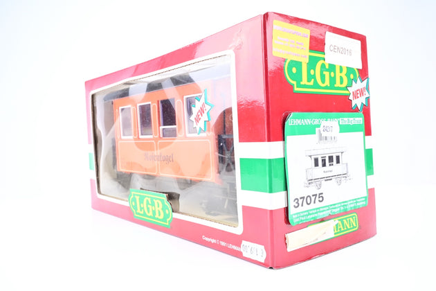 LGB G Gauge 37075 Rosenkogel Stainzer Lokalbahn Flascherlzug 4 Wheel Coach Orange No.35 - Boxed