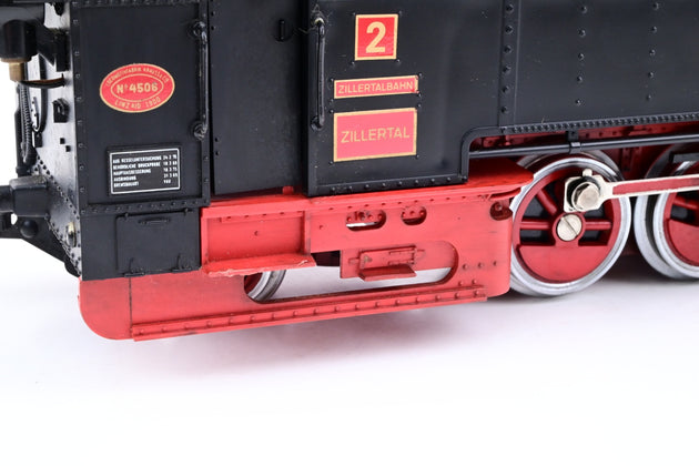 LGB G Gauge 2071D Zillertahlbahn Black 0-6-2 Tank Locomotive No.2 - Boxed