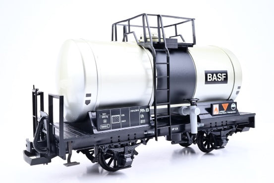 LGB G Gauge 4040C Basf Tanker Car Silver Black No.8111 - Boxed