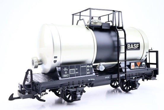 LGB G Gauge 4040C Basf Tanker Car Silver Black No.8111 - Boxed