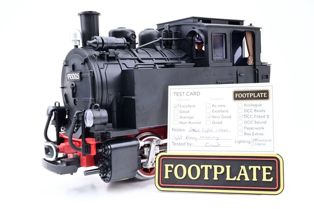 LGB G Gauge 20761-1 BR 99 0-4-0T Deutsche Reichsban Black Red No.995005 - Unboxed