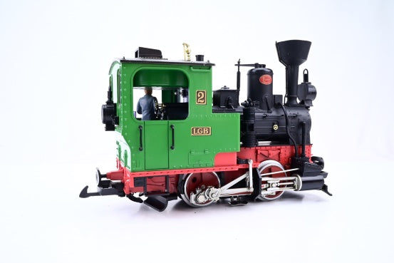 LGB G Gauge 20212 Green 0-4-0 Stainz Steam Locomotive No.2 - Unboxed