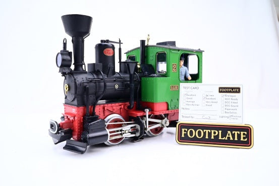 LGB G Gauge 20212 Green 0-4-0 Stainz Steam Locomotive No.2 - Unboxed