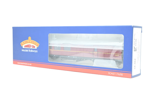 Bachmann OO Gauge 34-462 Thompson 2nd Class Brake Corridor BR Maroon No.E16857E - Boxed