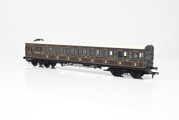 Bachmann OO Gauge 39-620 SE&CR 60ft Birdcage Brake Third Coach Dark Lake Livery No.1164 - Boxed