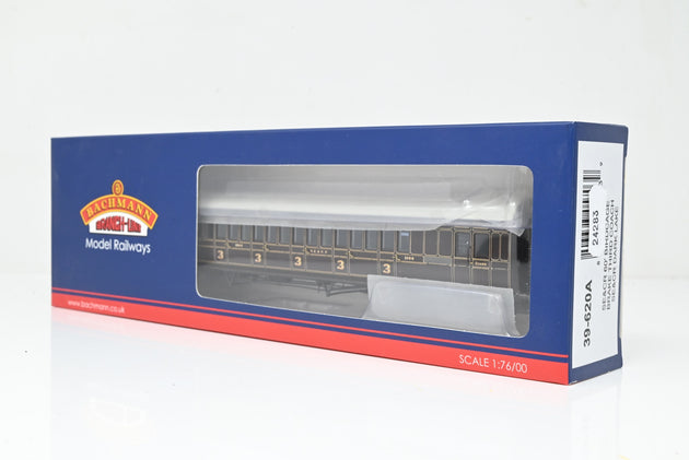 Bachmann OO Gauge 39-620 SE&CR 60ft Birdcage Brake Third Coach Dark Lake Livery No.1164 - Boxed