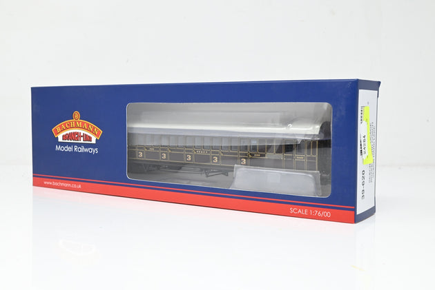 Bachmann OO Gauge 39-620A SE&CR 60ft Birdcage Brake Third Coach Dark Lake Livery No.1182 - Boxed