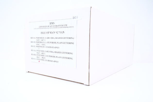 Accucraft 16mm Scale (32/45mm Gauge) Grey Isle of Man 'G' Van Load Data Only - Boxed
