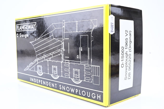 Flangeway O Gauge O-IS002 Snowplough 1965 V2 No.DB965220 - Boxed