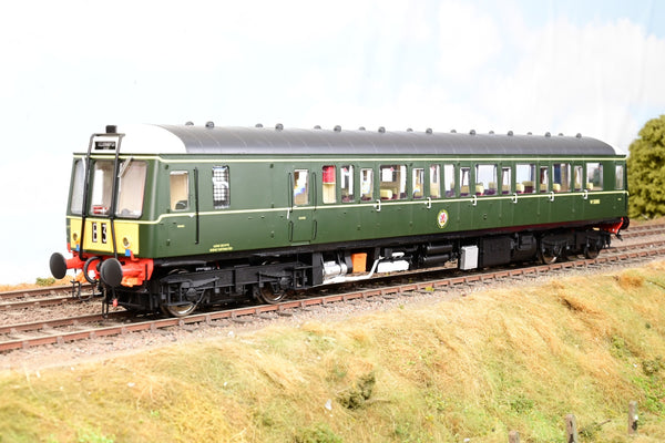 Heljan O Gauge 1221 BR Green Late Crest w/ SYP Class 122 Railcar No.W55005 - Boxed