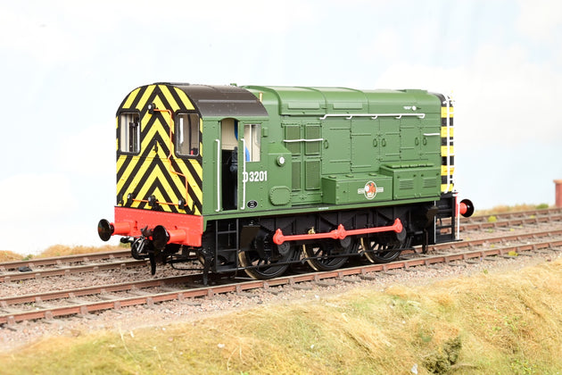 Dapol O Gauge 7D-008-019 BR Green Class 08 Diesel Shunter No.D3201 - DCC Sound, Boxed