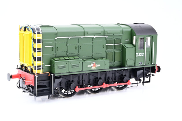 Dapol O Gauge 7D-008-019 BR Green Class 08 Diesel Shunter No.D3201 - DCC Sound, Boxed