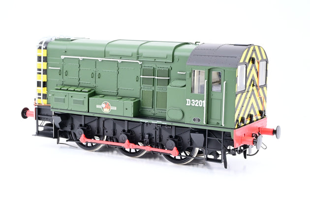 Dapol O Gauge 7D-008-019 BR Green Class 08 Diesel Shunter No.D3201 - DCC Sound, Boxed