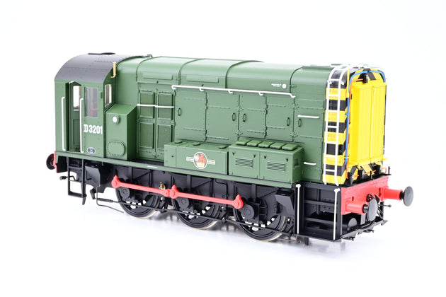 Dapol O Gauge 7D-008-019 BR Green Class 08 Diesel Shunter No.D3201 - DCC Sound, Boxed