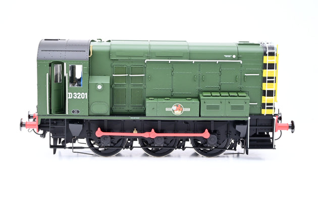 Dapol O Gauge 7D-008-019 BR Green Class 08 Diesel Shunter No.D3201 - DCC Sound, Boxed